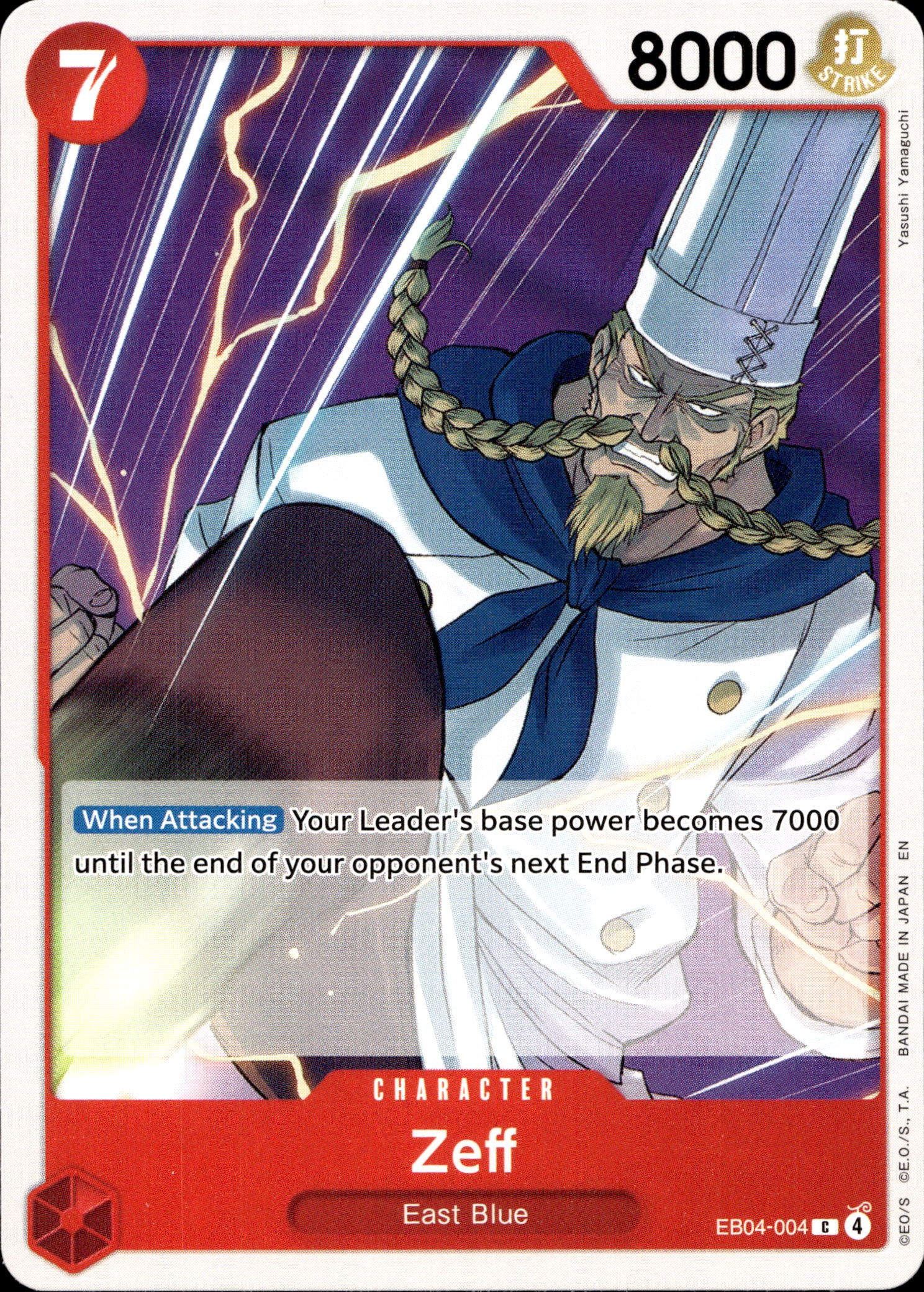 2026 One Piece Eb04 En Zeff graded slab