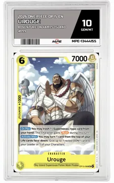 2026 ONE PIECE OP15 EN Adventure on Kami's Island #099 UROUGE MPE 10 GEM/MT — graded card up for auction