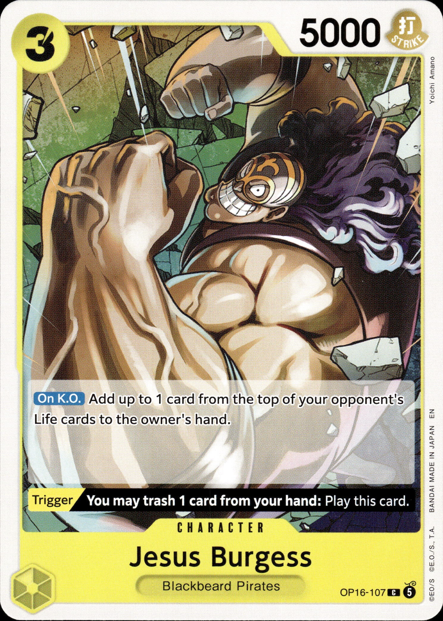 2026 One Piece Op16 En Jesus Burgess graded slab