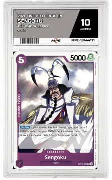 2026 ONE PIECE OP16 EN The Time of Battle #066 SENGOKU MPE 10 GEM/MT — graded card up for auction