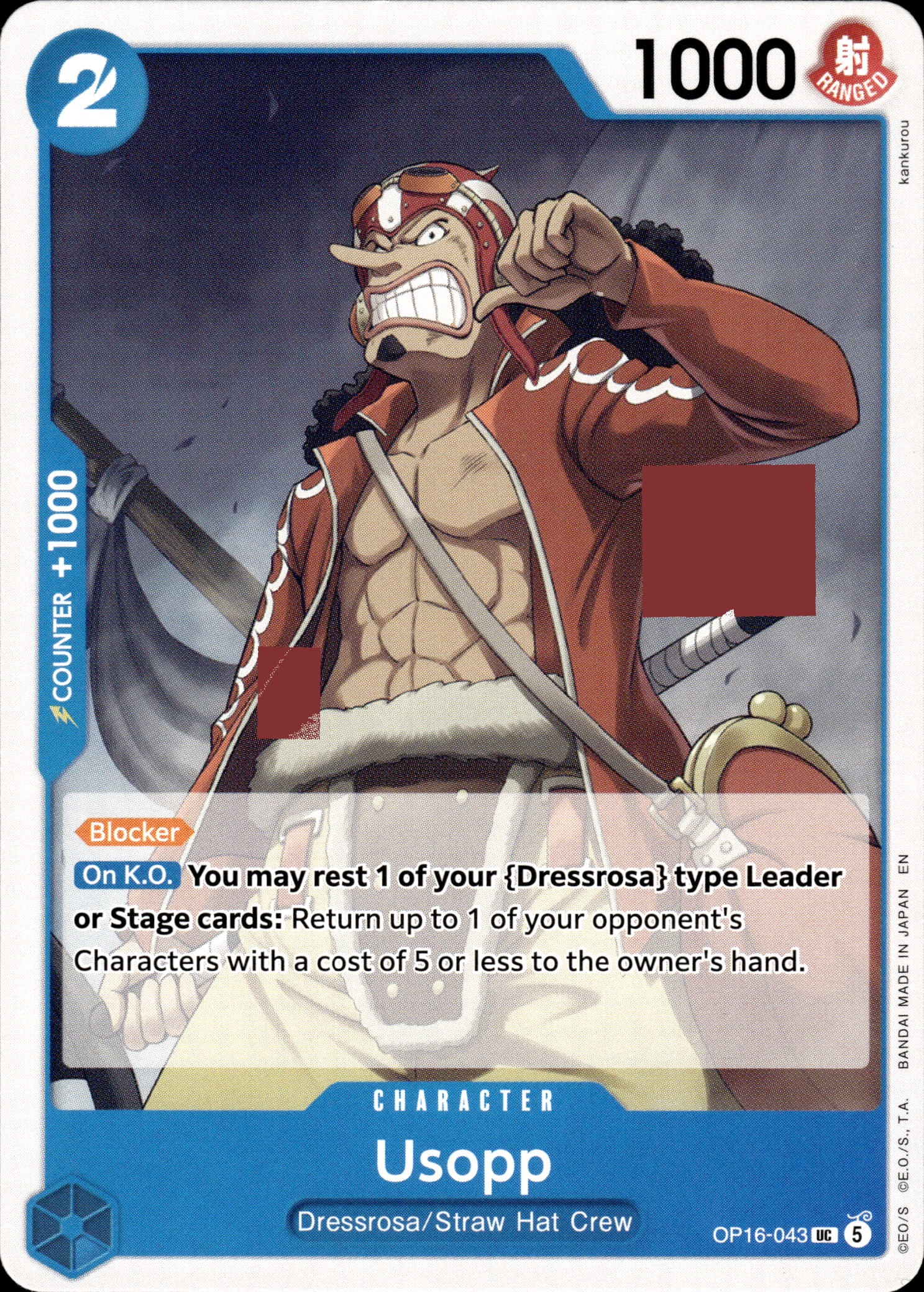 2026 One Piece Op16 En Usopp graded slab