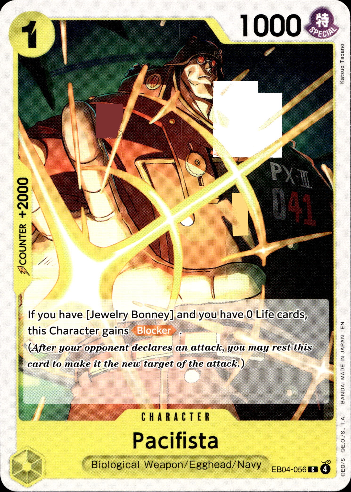 2026 One Piece Eb04 En Pacifista graded slab