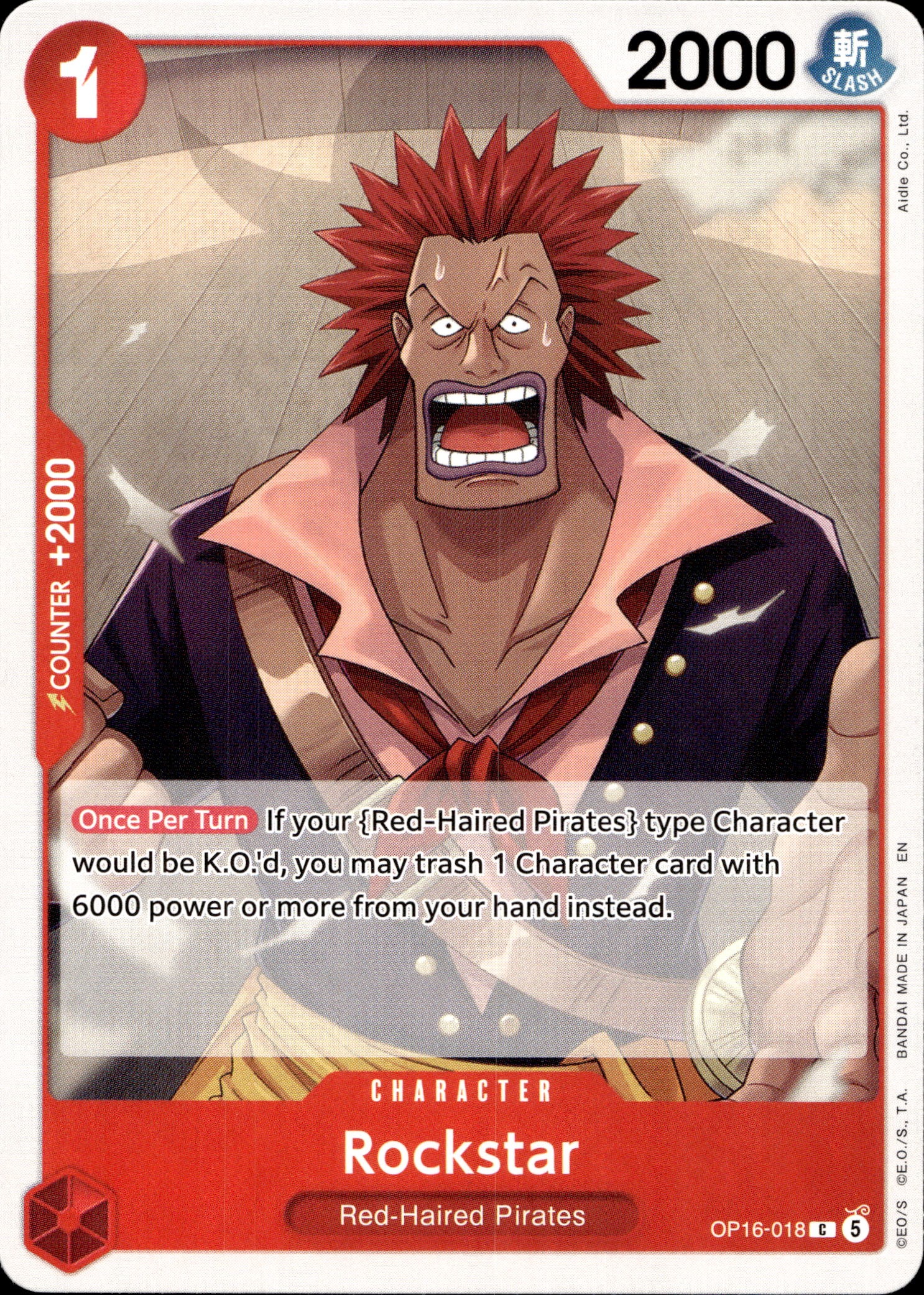 2026 One Piece Op16 En Rockstar graded slab