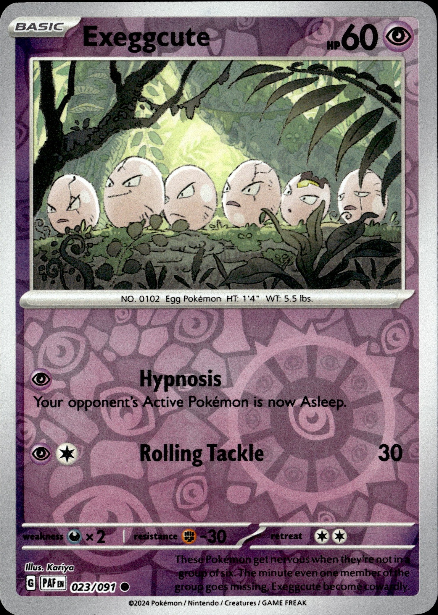 Exeggcute graded slab