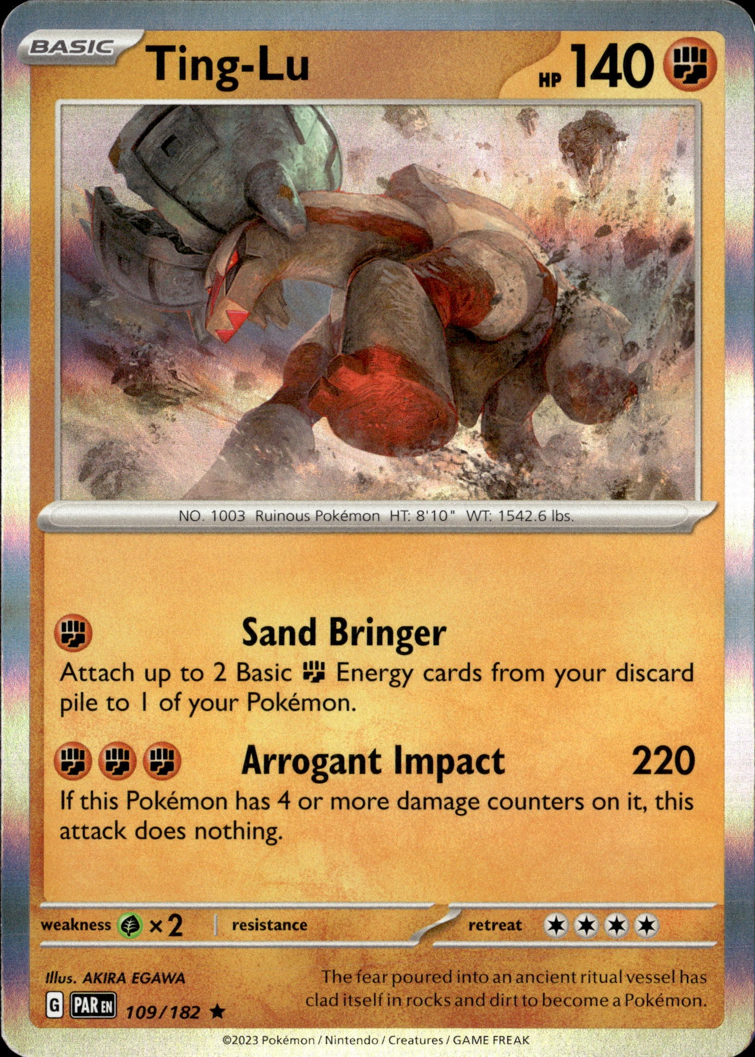 2023 Pokemon Par En Ting-Lu graded slab