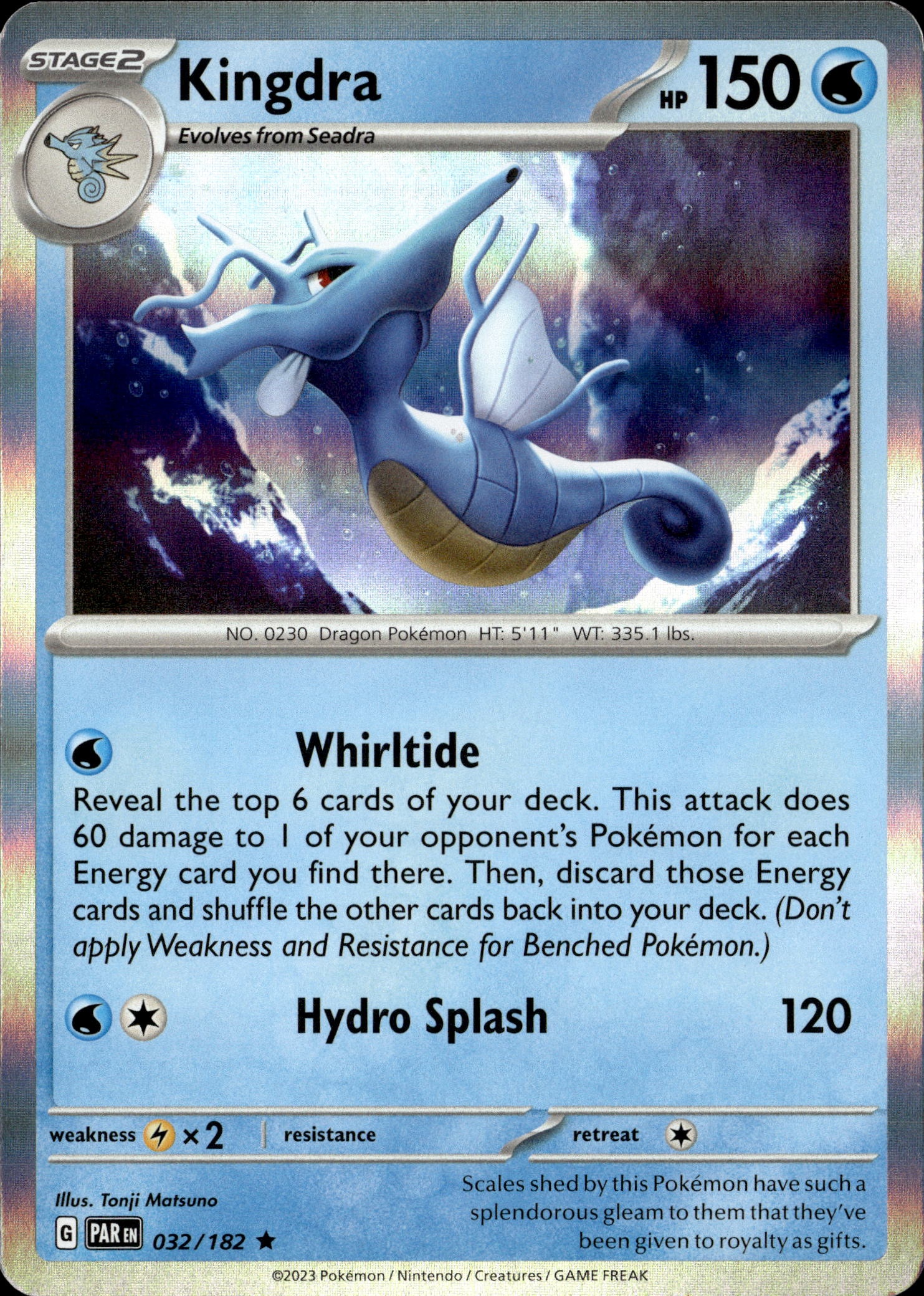 2023 Pokemon Par En Kingdra graded slab