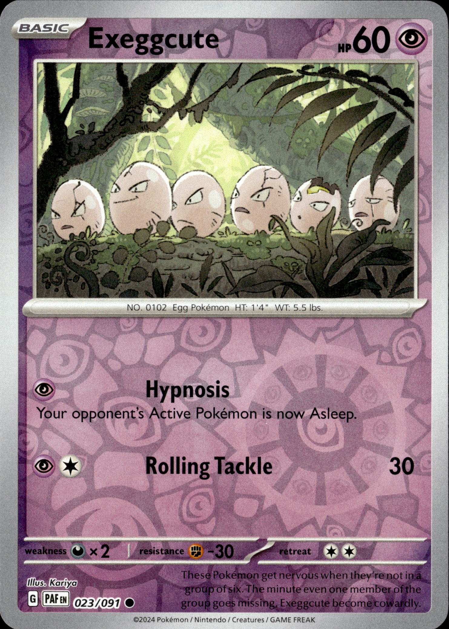 Exeggcute graded slab