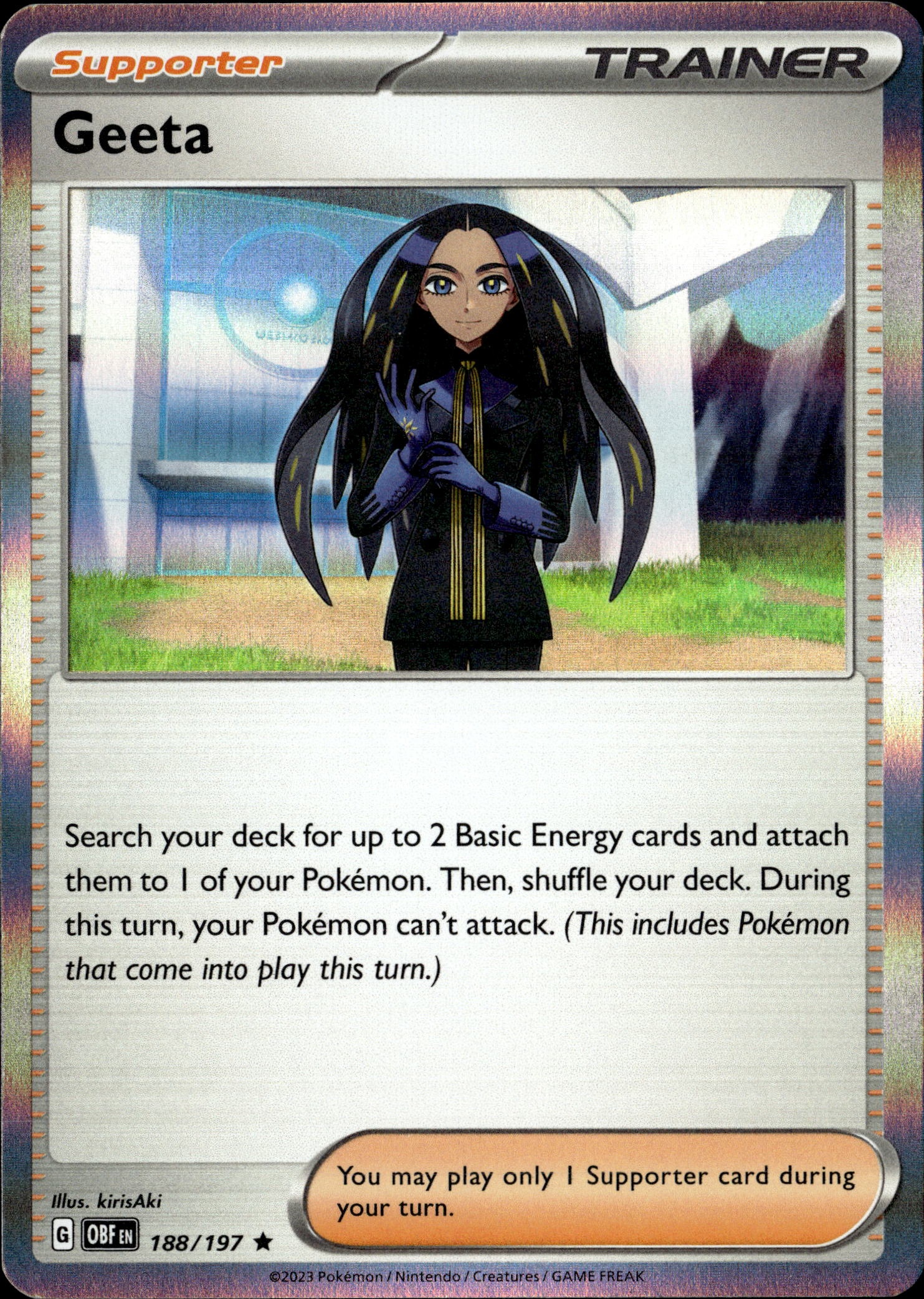 2023 Pokemon Obf En Geeta graded slab