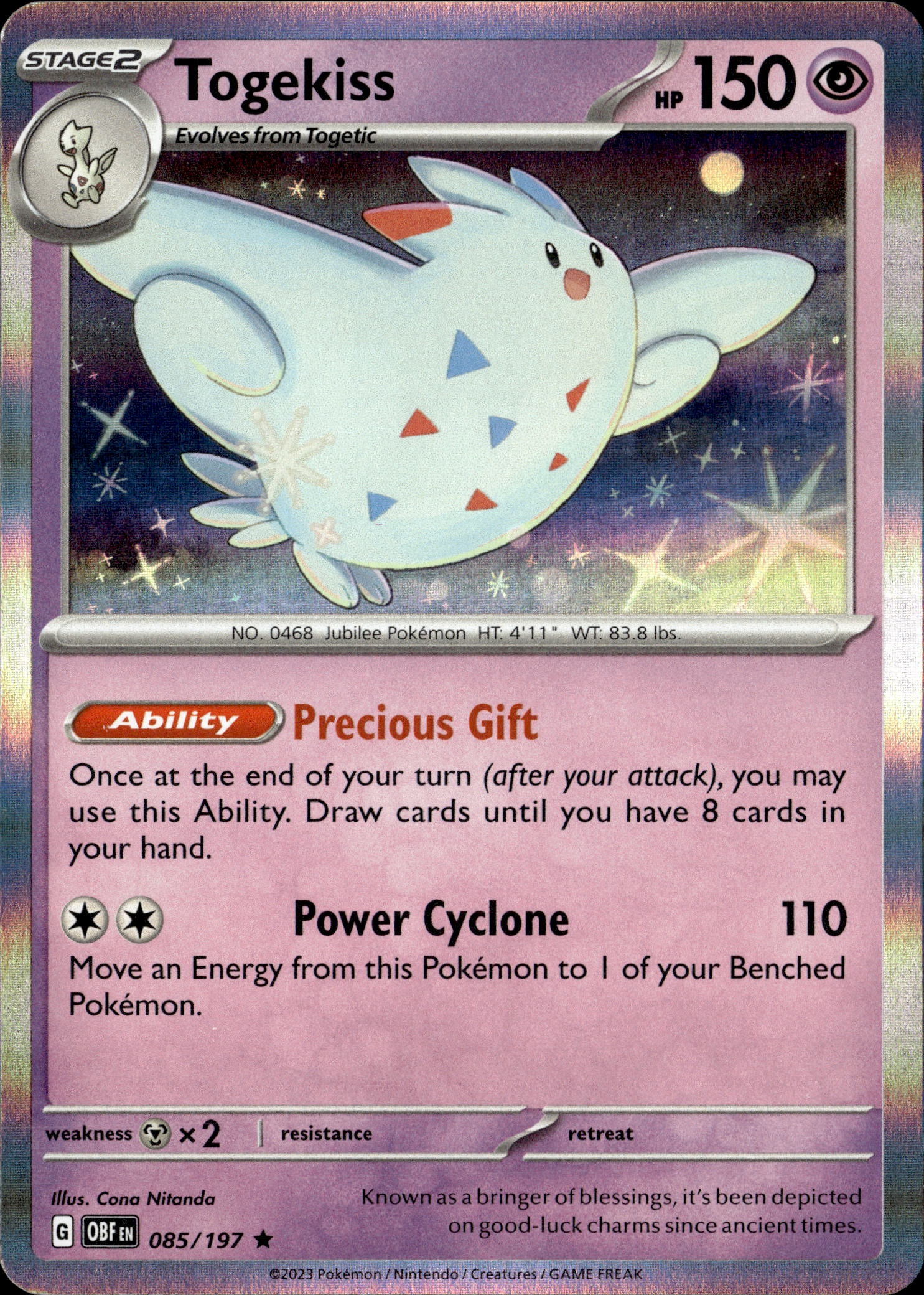 Togekiss graded slab