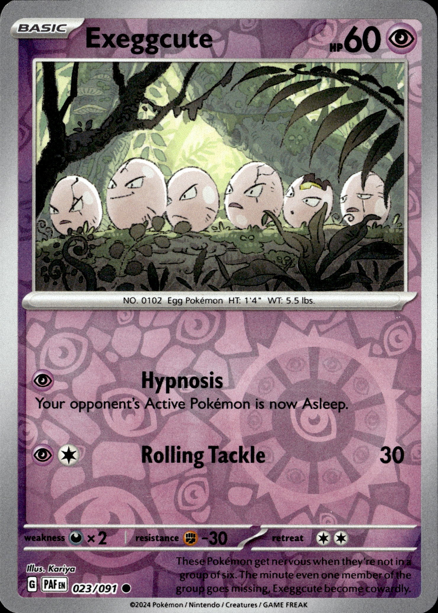 Exeggcute graded slab