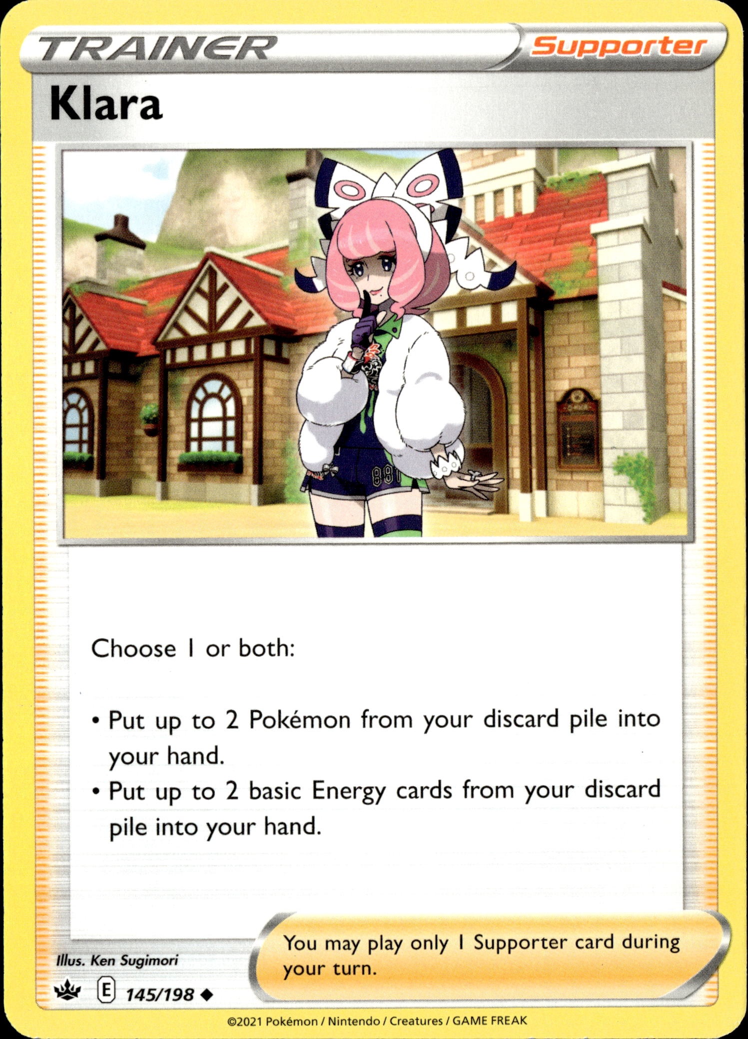 2021 Pokemon Cre En Klara graded slab
