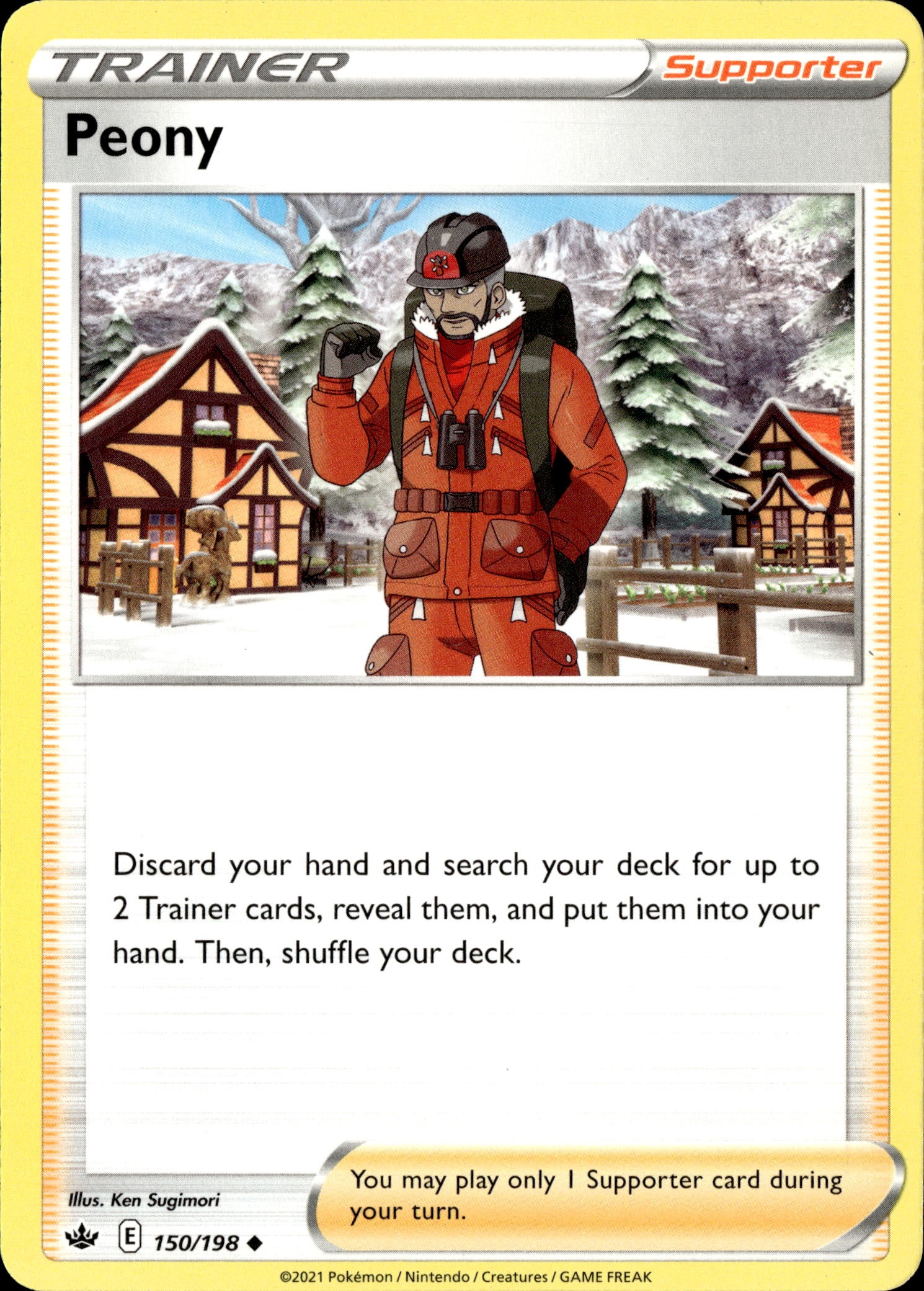 2021 Pokemon Cre En Peony graded slab