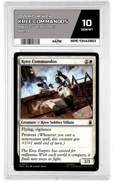 2026 MTG MSH EN Marvel Super Heroes #0019 KREE COMMANDOS MPE 10 GEM/MT — graded card up for auction
