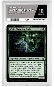 2026 MTG MSH EN Marvel Super Heroes #0196 WHITE TIGER, AVA AYALA MPE 10 GEM/MT — graded card up for auction