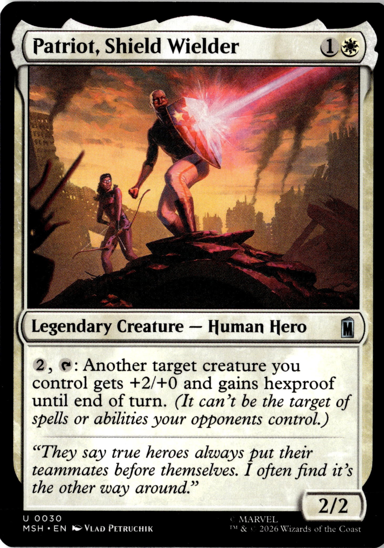 2026 Mtg Msh En Patriot, Shield Wielder graded slab