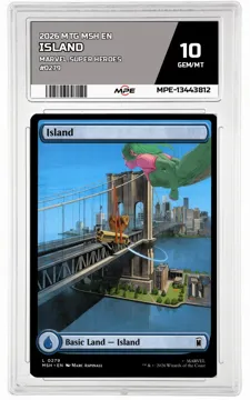 2026 MTG MSH EN Marvel Super Heroes #0279 ISLAND MPE 10 GEM/MT — graded card up for auction