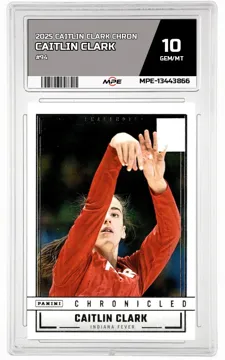 2025 CAITLIN CLARK CHRON #94 CAITLIN CLARK MPE 10 GEM/MT — graded card up for auction