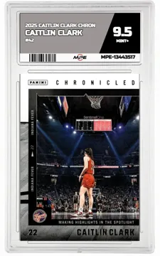 2025 CAITLIN CLARK CHRON #42 CAITLIN CLARK MPE 9.5 MINT+ — graded card up for auction