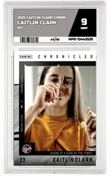 2025 CAITLIN CLARK CHRON #51 CAITLIN CLARK MPE 9 MINT — graded card up for auction