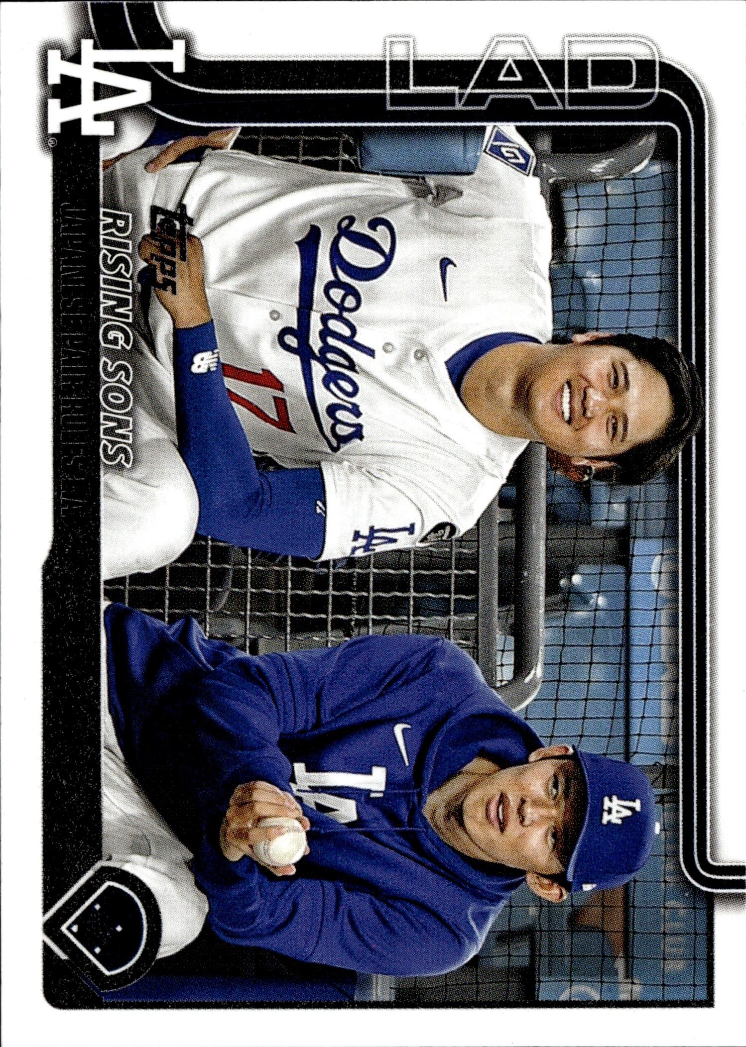 2025 Topps Update Rising Sons (Shohei Ohtani / Roki Sasaki) graded slab