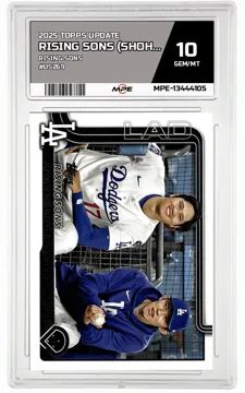 2025 TOPPS UPDATE RISING SONS #US269 RISING SONS (SHOHEI OHTANI / ROKI SASAKI) MPE 10 GEM/MT — graded card up for auction