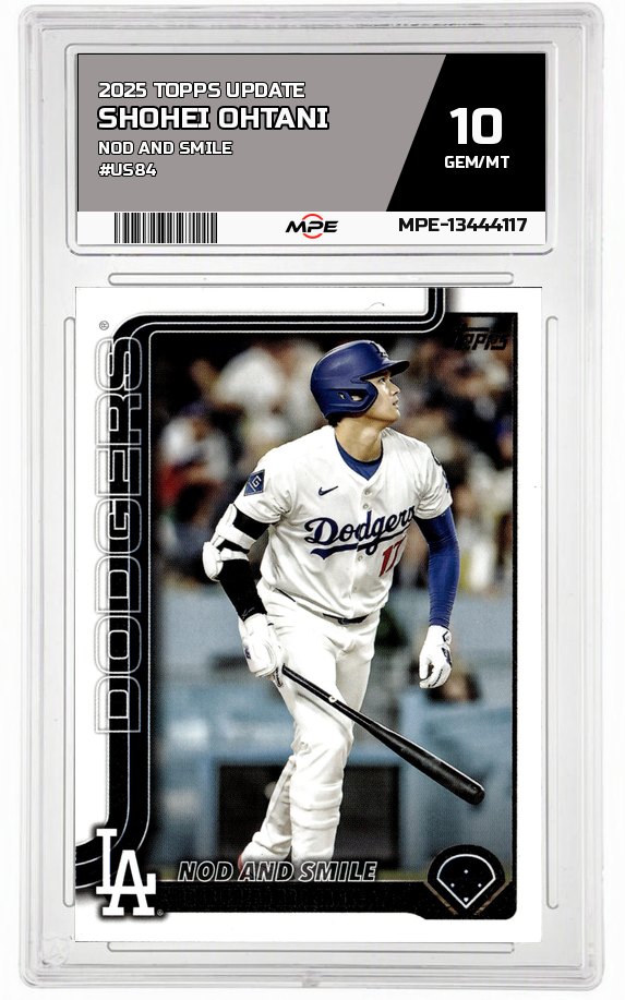 2025 TOPPS UPDATE NOD AND SMILE #US84 SHOHEI OHTANI MPE 10 GEM/MT — graded card auctioned from the MPE vault