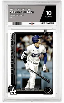 2025 TOPPS UPDATE NOD AND SMILE #US84 SHOHEI OHTANI MPE 10 GEM/MT — graded card up for auction