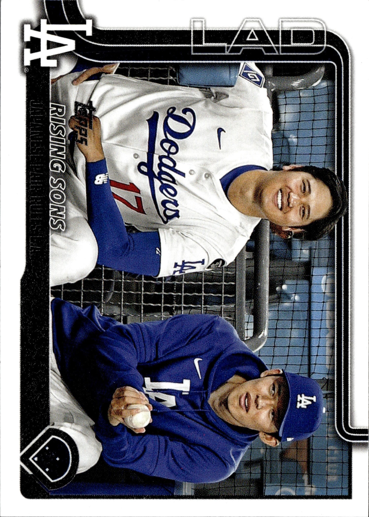 2025 Topps Update Rising Sons (Shohei Ohtani / Roki Sasaki) graded slab