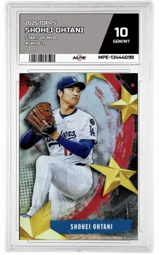 2025 TOPPS STARS OF MLB #SMLB-77 SHOHEI OHTANI MPE 10 GEM/MT — graded card up for auction