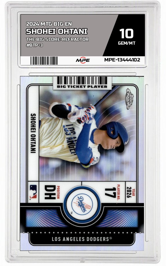 2024 MTG BIG EN The Big Score-REFRACTOR #BTP-3 SHOHEI OHTANI MPE 10 GEM/MT — graded card auctioned from the MPE vault