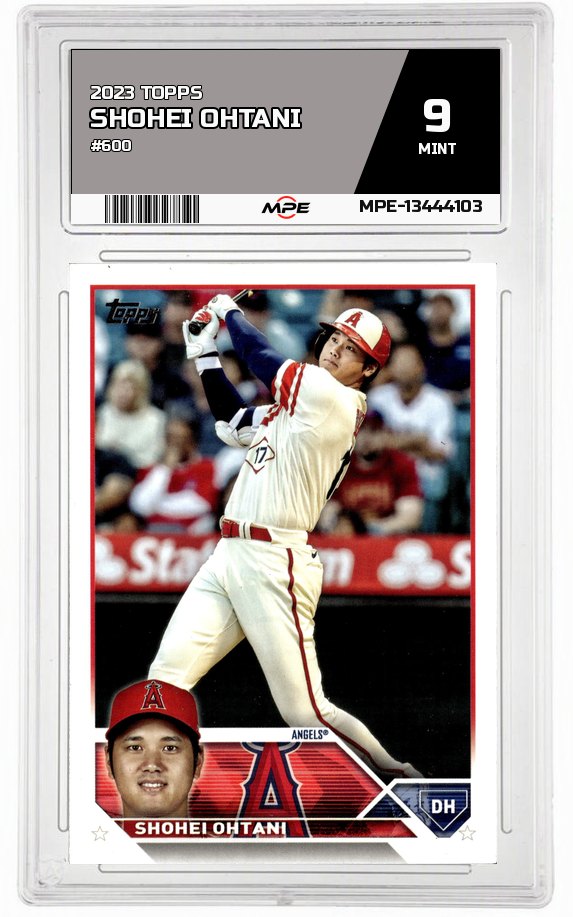 2023 TOPPS #600 SHOHEI OHTANI MPE 9 MINT — graded card auctioned from the MPE vault