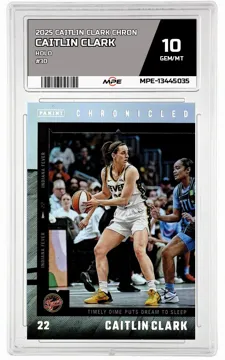 2025 CAITLIN CLARK CHRON HOLO #30 CAITLIN CLARK MPE 10 GEM/MT — graded card up for auction
