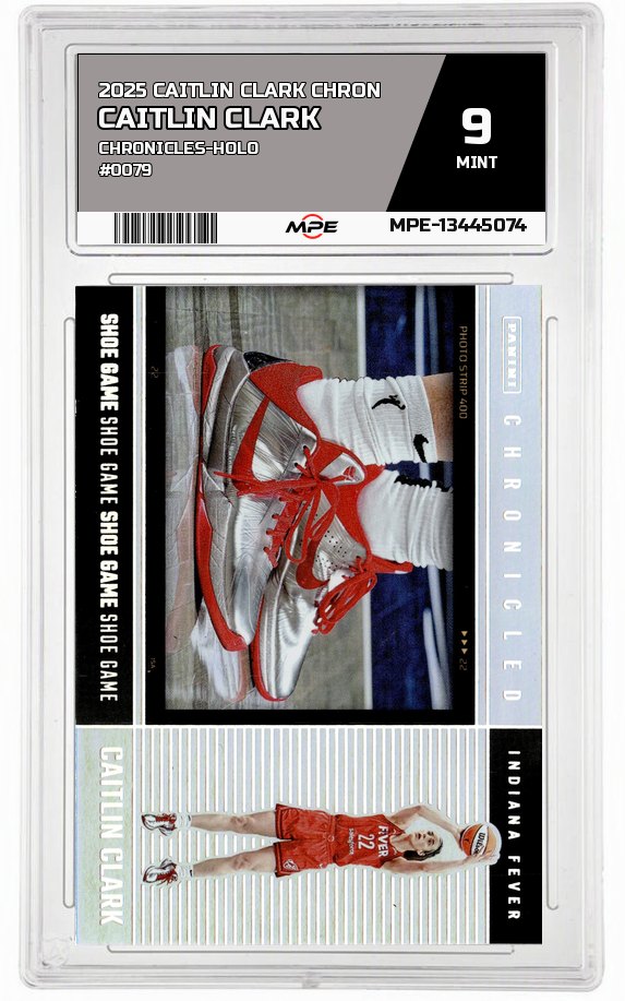 2025 CAITLIN CLARK CHRON Chronicles-Holo #0079 CAITLIN CLARK MPE 9 MINT — graded card auctioned from the MPE vault