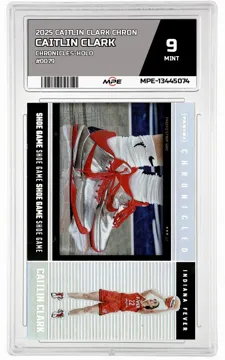2025 CAITLIN CLARK CHRON Chronicles-Holo #0079 CAITLIN CLARK MPE 9 MINT — graded card up for auction