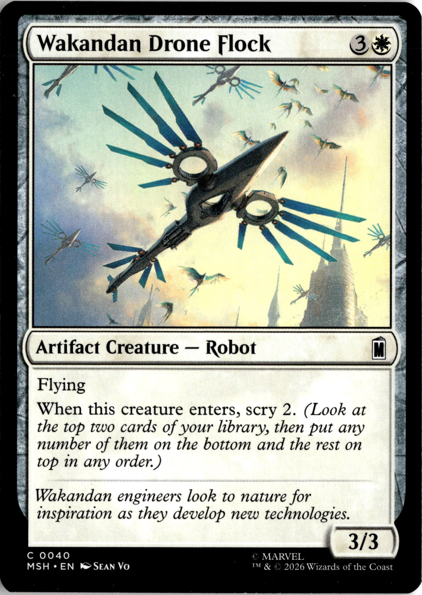 2026 Mtg Msh En Wakandan Drone Flock graded slab