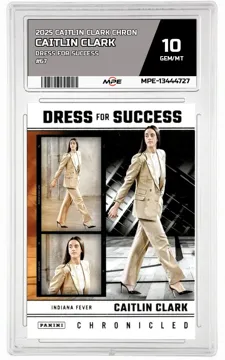 2025 CAITLIN CLARK CHRON DRESS FOR SUCCESS #67 CAITLIN CLARK MPE 10 GEM/MT — graded card up for auction