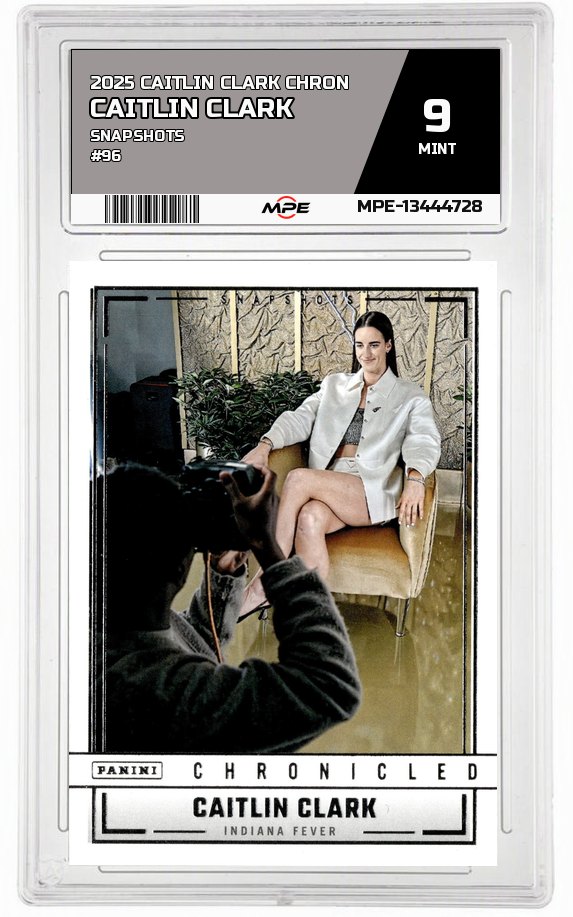 2025 CAITLIN CLARK CHRON SNAPSHOTS #96 CAITLIN CLARK MPE 9 MINT — graded card auctioned from the MPE vault
