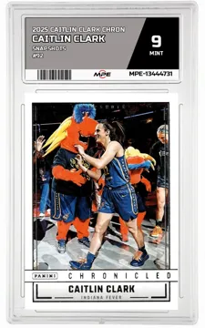 2025 CAITLIN CLARK CHRON SNAPSHOTS #92 CAITLIN CLARK MPE 9 MINT — graded card up for auction