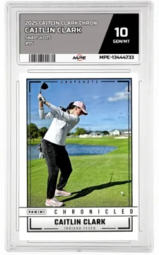 2025 CAITLIN CLARK CHRON SNAPSHOTS #95 CAITLIN CLARK MPE 10 GEM/MT — graded card up for auction
