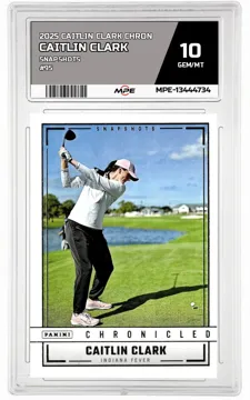 2025 CAITLIN CLARK CHRON SNAPSHOTS #95 CAITLIN CLARK MPE 10 GEM/MT — graded card up for auction