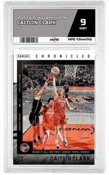 2025 CAITLIN CLARK CHRON #5 CAITLIN CLARK MPE 9 MINT — graded card up for auction