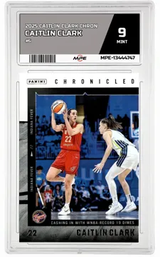 2025 CAITLIN CLARK CHRON #6 CAITLIN CLARK MPE 9 MINT — graded card up for auction