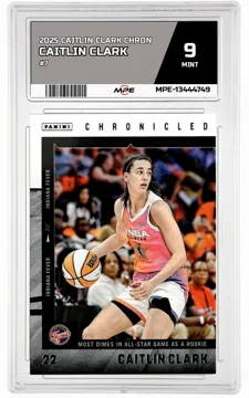 2025 CAITLIN CLARK CHRON #7 CAITLIN CLARK MPE 9 MINT — graded card up for auction