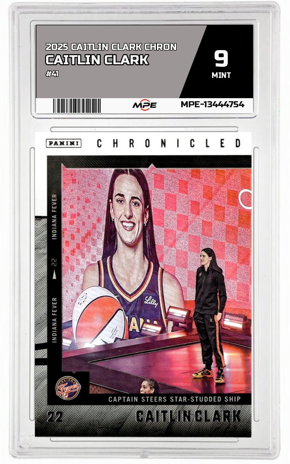 2025 CAITLIN CLARK CHRON #41 CAITLIN CLARK MPE 9 MINT — graded card auctioned from the MPE vault