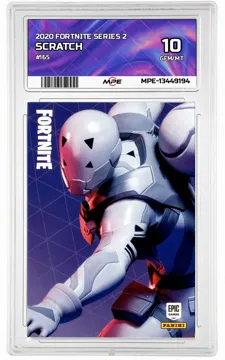 2020 FORTNITE SERIES 2 #165 SCRATCH MPE 10 GEM/MT — graded card up for auction