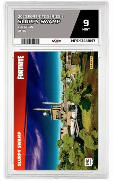 2020 FORTNITE SERIES 2 LOCATION #M10 SLURPY SWAMP MPE 9 MINT — graded card up for auction