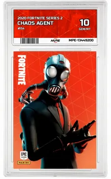 2020 FORTNITE SERIES 2 #154 CHAOS AGENT MPE 10 GEM/MT — graded card up for auction