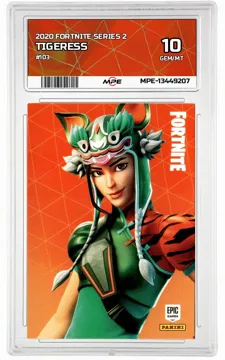 2020 FORTNITE SERIES 2 #103 TIGERESS MPE 10 GEM/MT — graded card up for auction