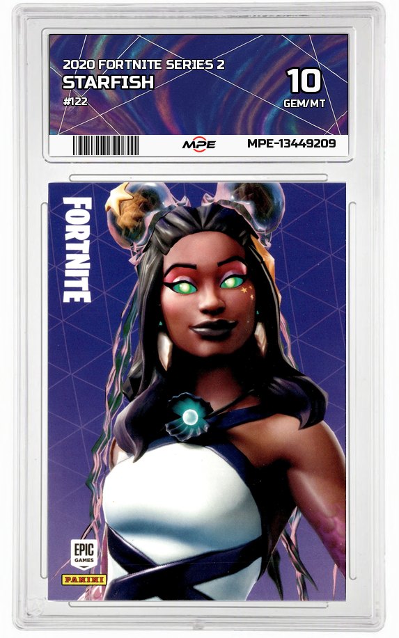 2020 FORTNITE SERIES 2 #122 STARFISH MPE 10 GEM/MT — graded card auctioned from the MPE vault