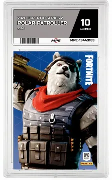 2020 FORTNITE SERIES 2 #163 POLAR PATROLLER MPE 10 GEM/MT — graded card up for auction
